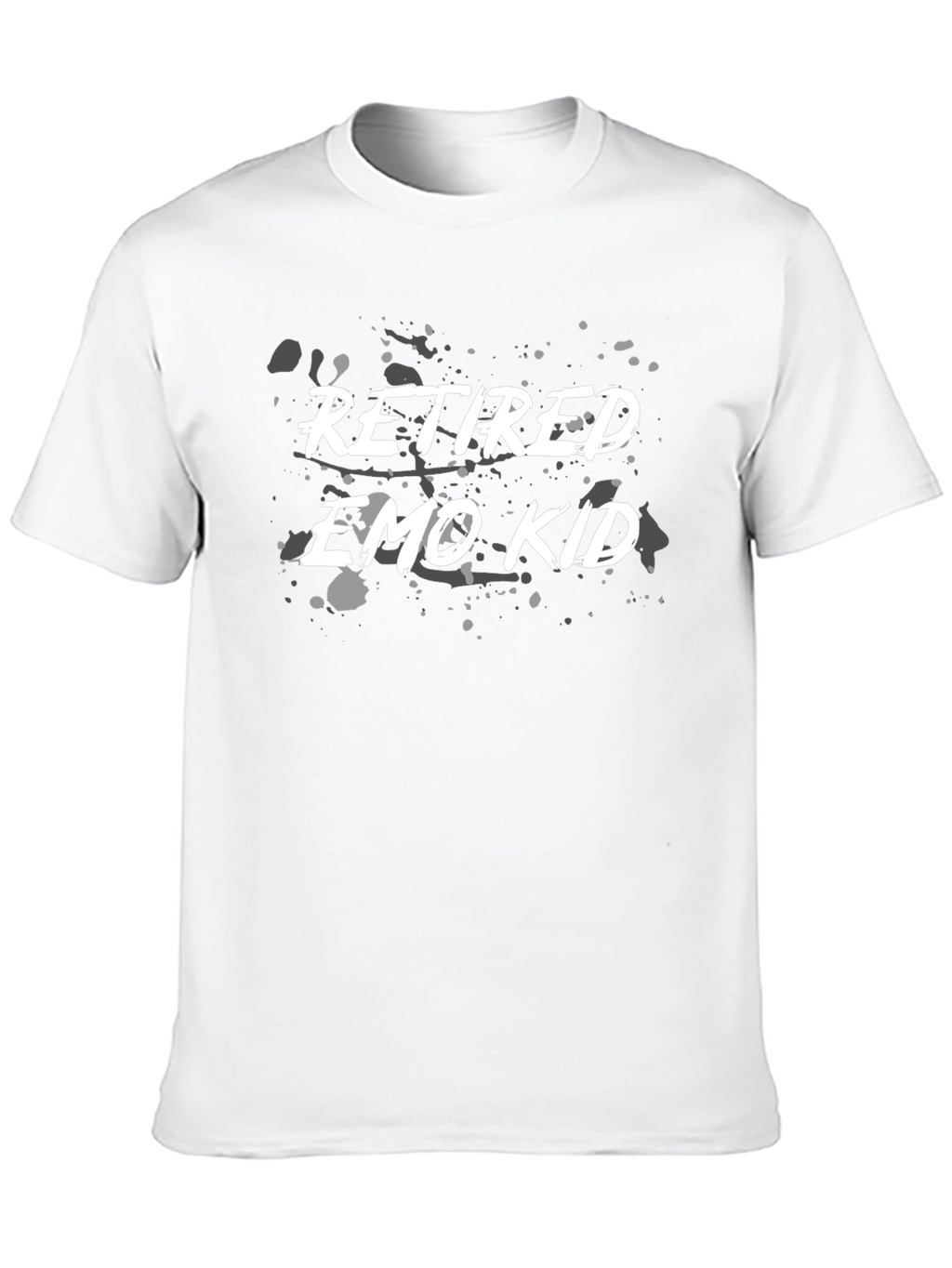 Retired Emo Kid Graphic T-Shirt - Black Casual Tee