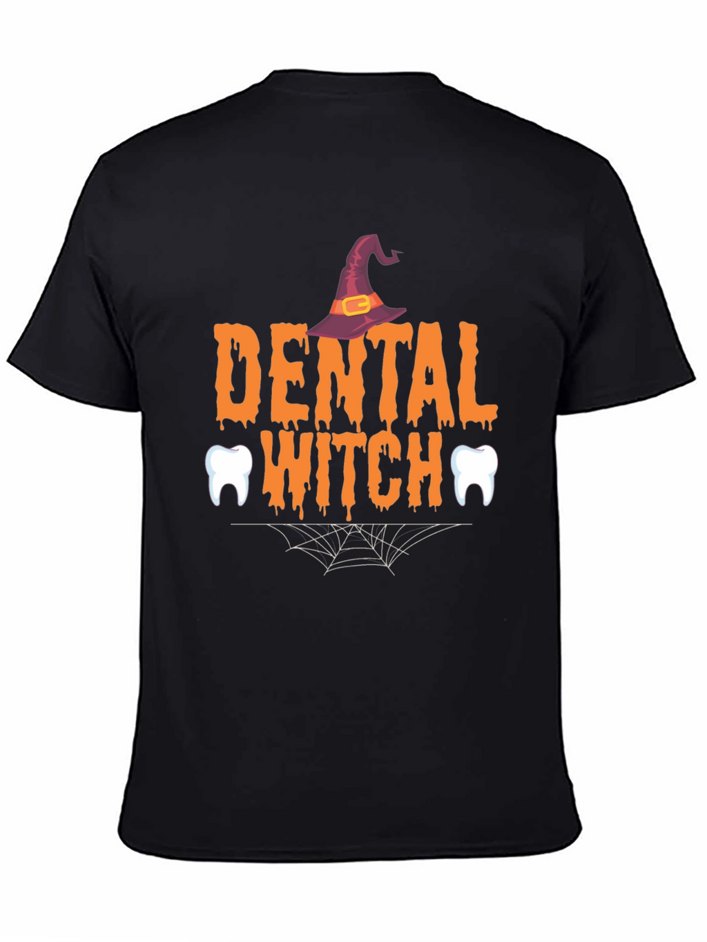 Dental Witch Halloween Graphic T-Shirt