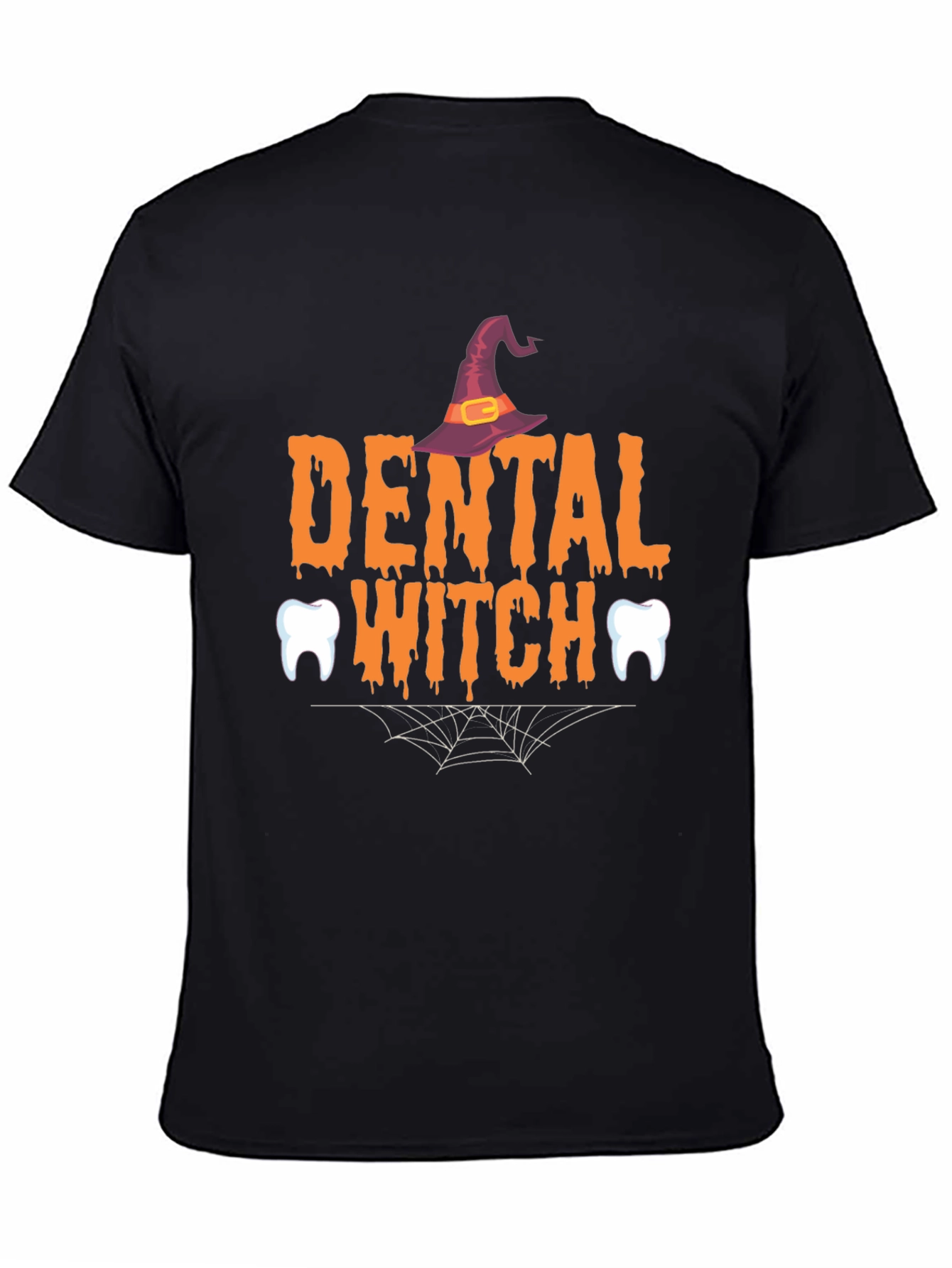 Dental Witch Halloween Graphic T-Shirt