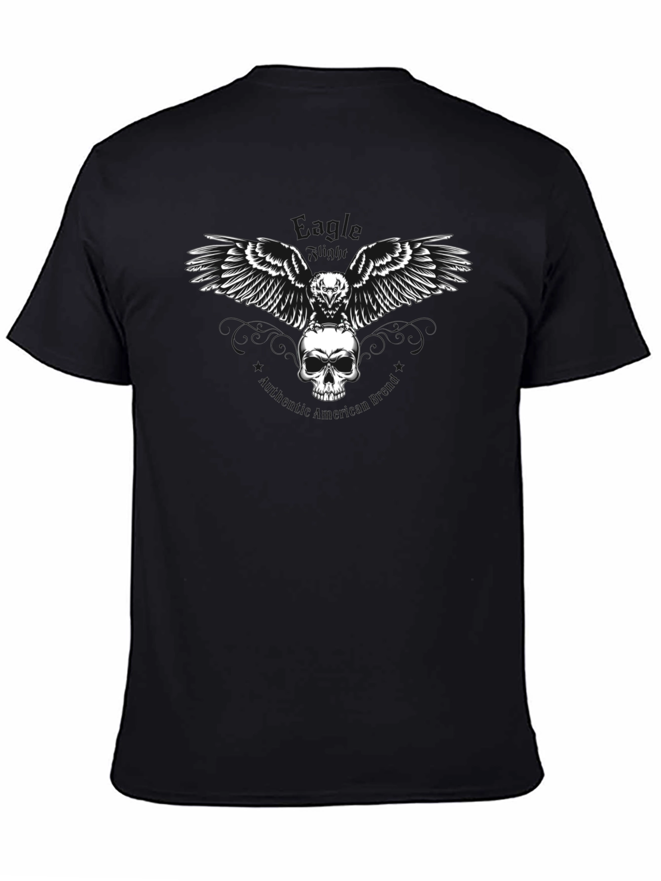 Skull & Raven Graphic Tee - Mens Black T-Shirt