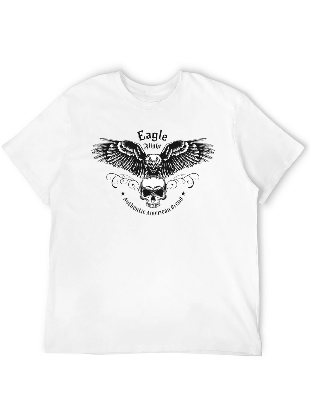 Skull & Raven Graphic Tee - Mens Black T-Shirt