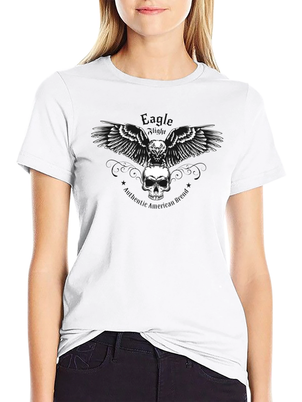 Skull & Raven Graphic Tee - Mens Black T-Shirt