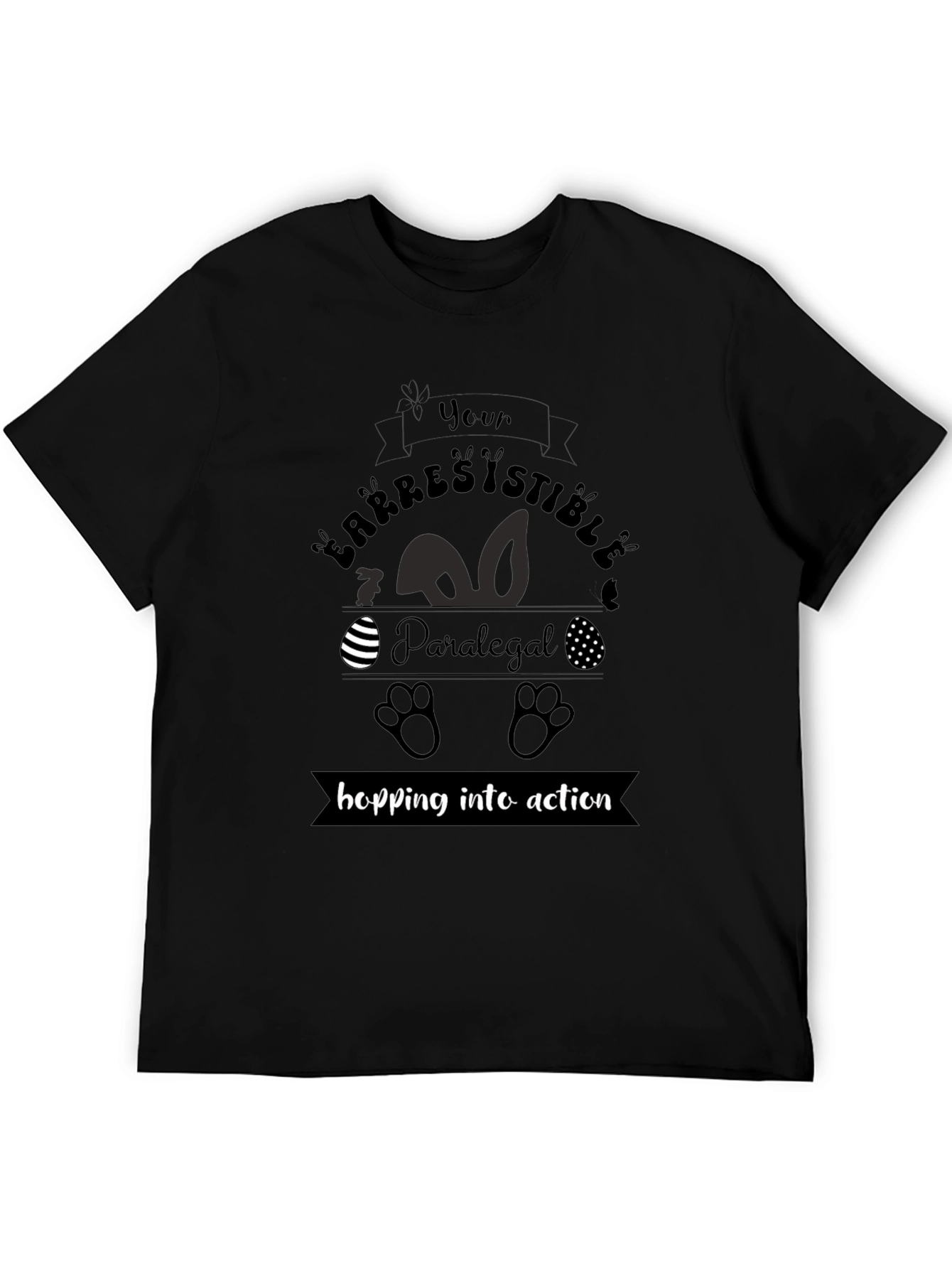 Irresistible Paralegal Easter T-Shirt - Hopping into Action