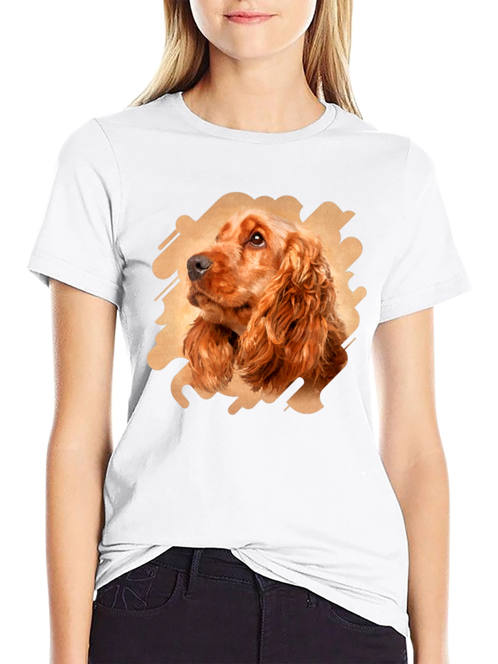 Dog Breed Portrait Black T-Shirt