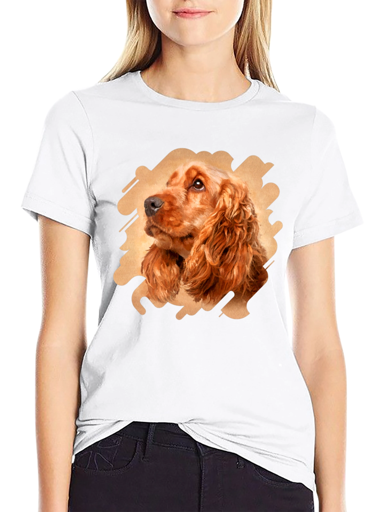 Dog Breed Portrait Black T-Shirt