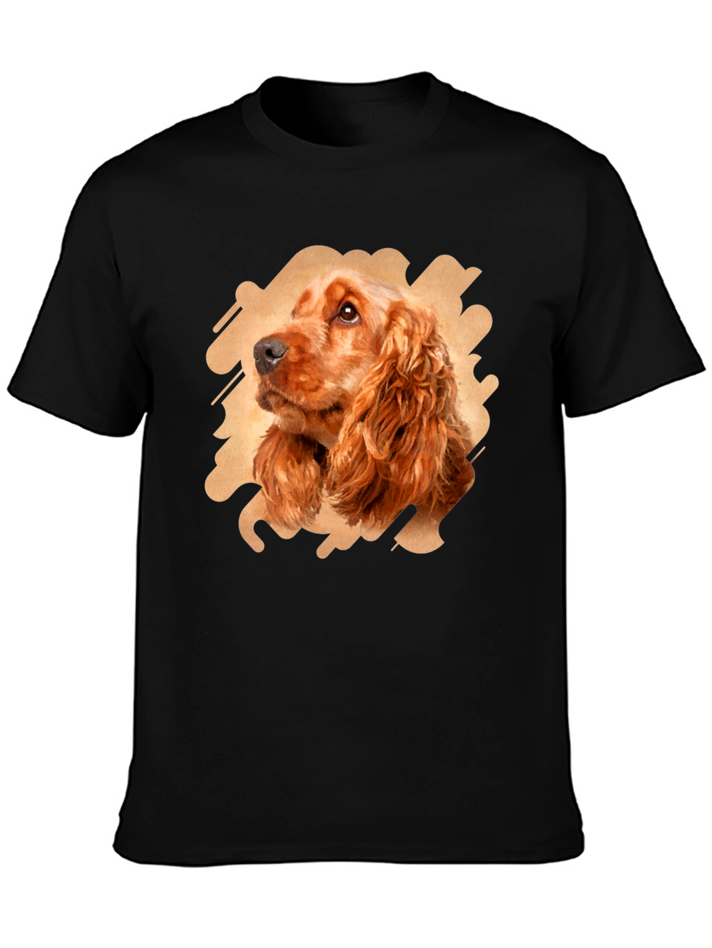 Dog Breed Portrait Black T-Shirt