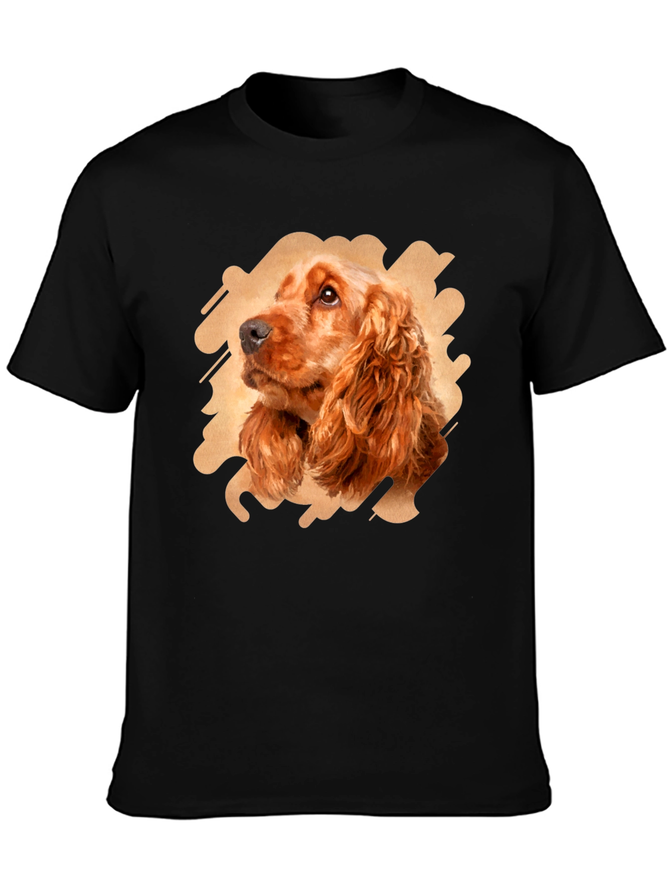 Dog Breed Portrait Black T-Shirt