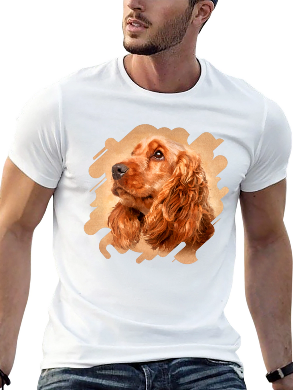 Dog Breed Portrait Black T-Shirt