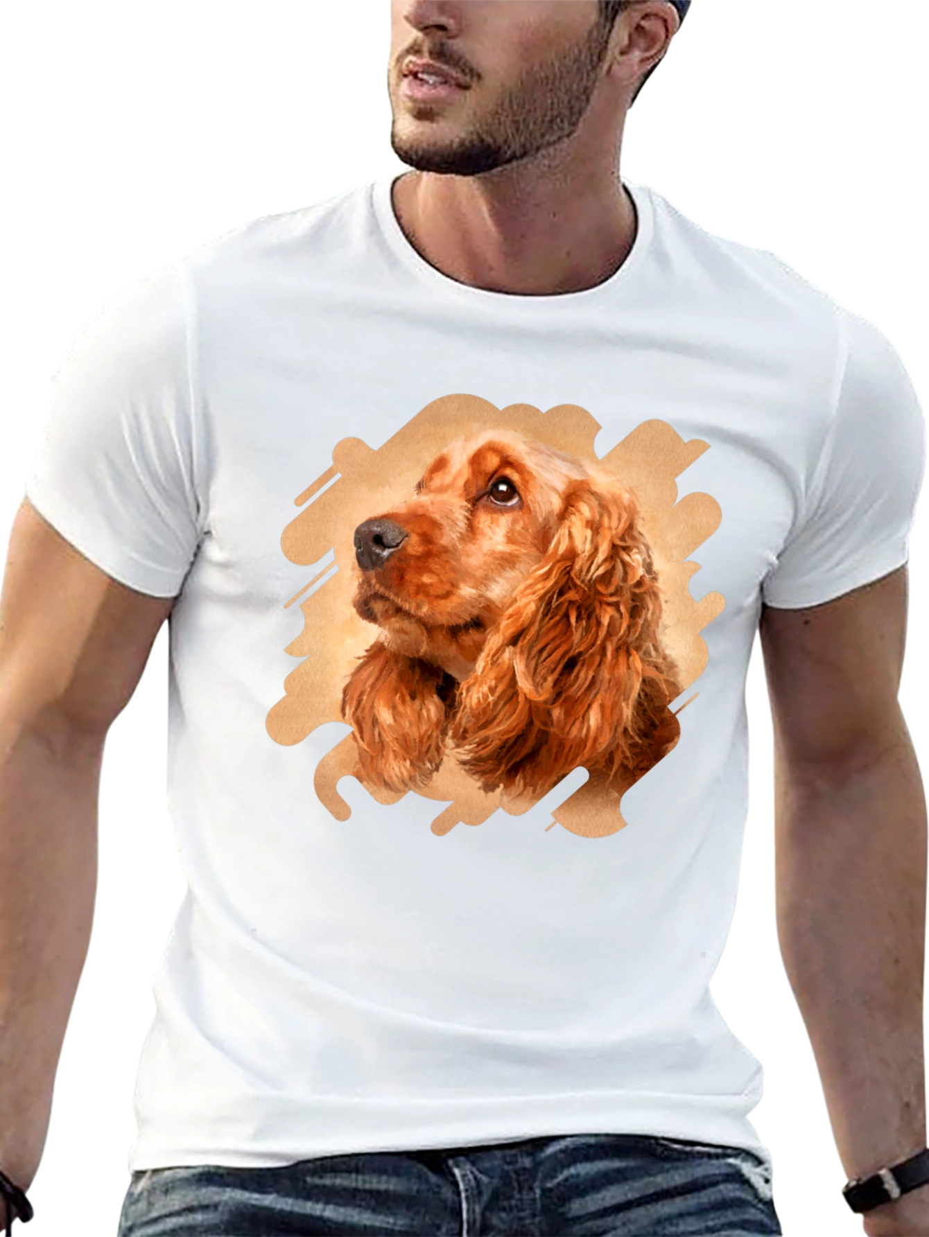 Dog Breed Portrait Black T-Shirt