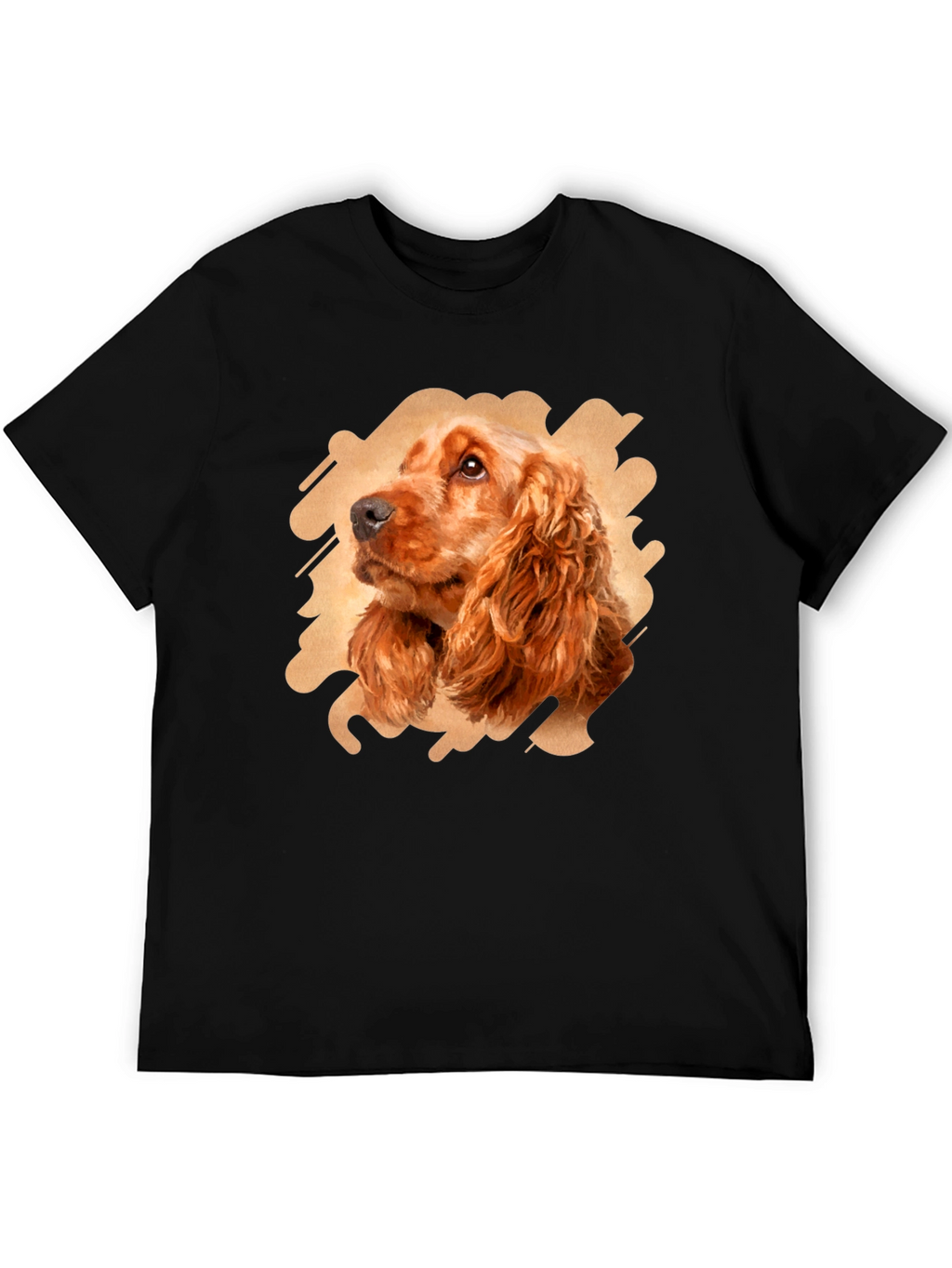 Dog Breed Portrait Black T-Shirt