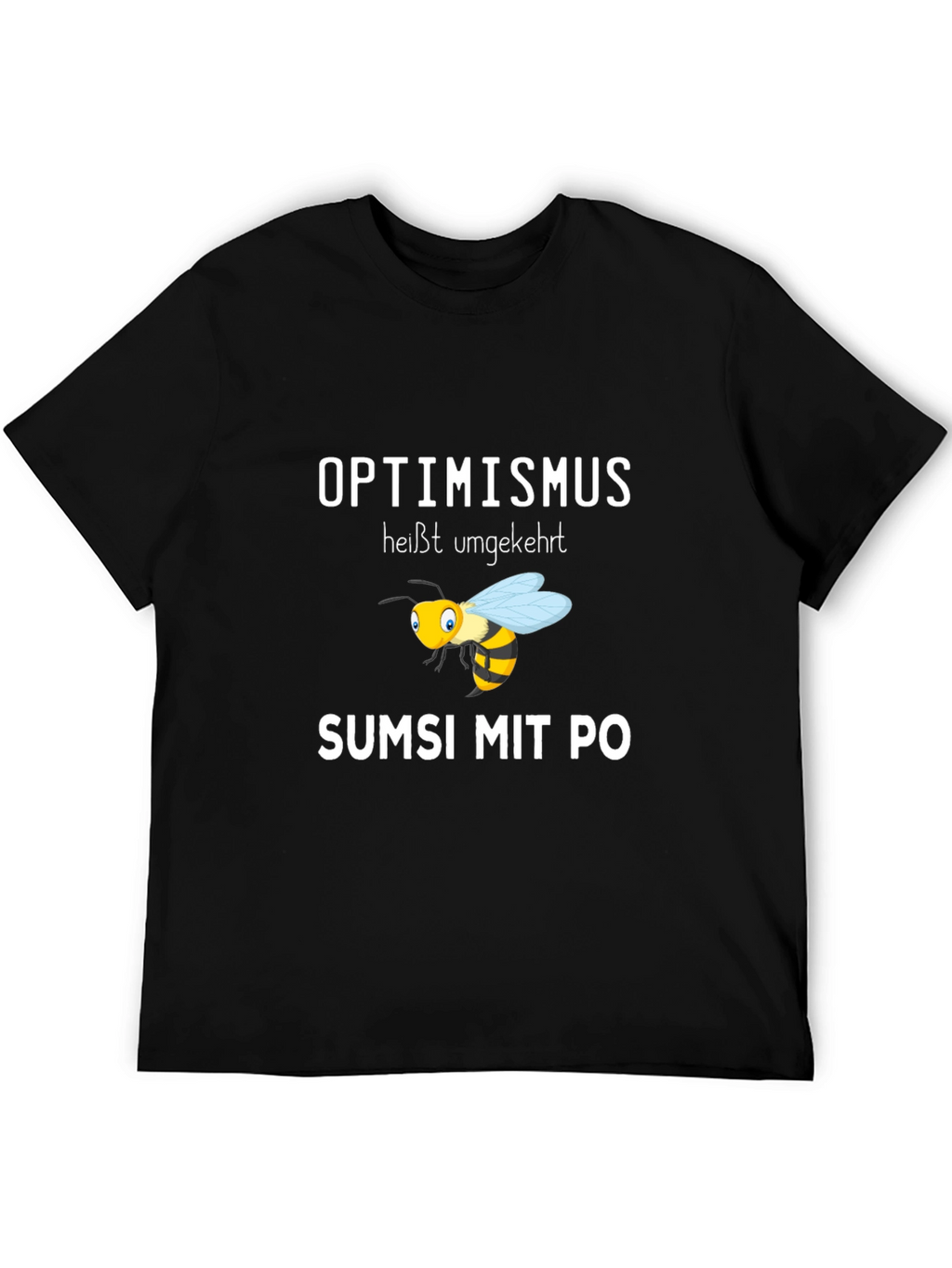 Optimismus Bee Black T-Shirt