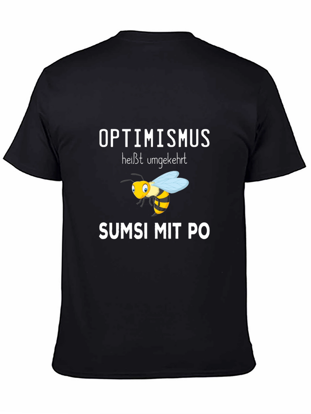 Optimismus Bee Black T-Shirt