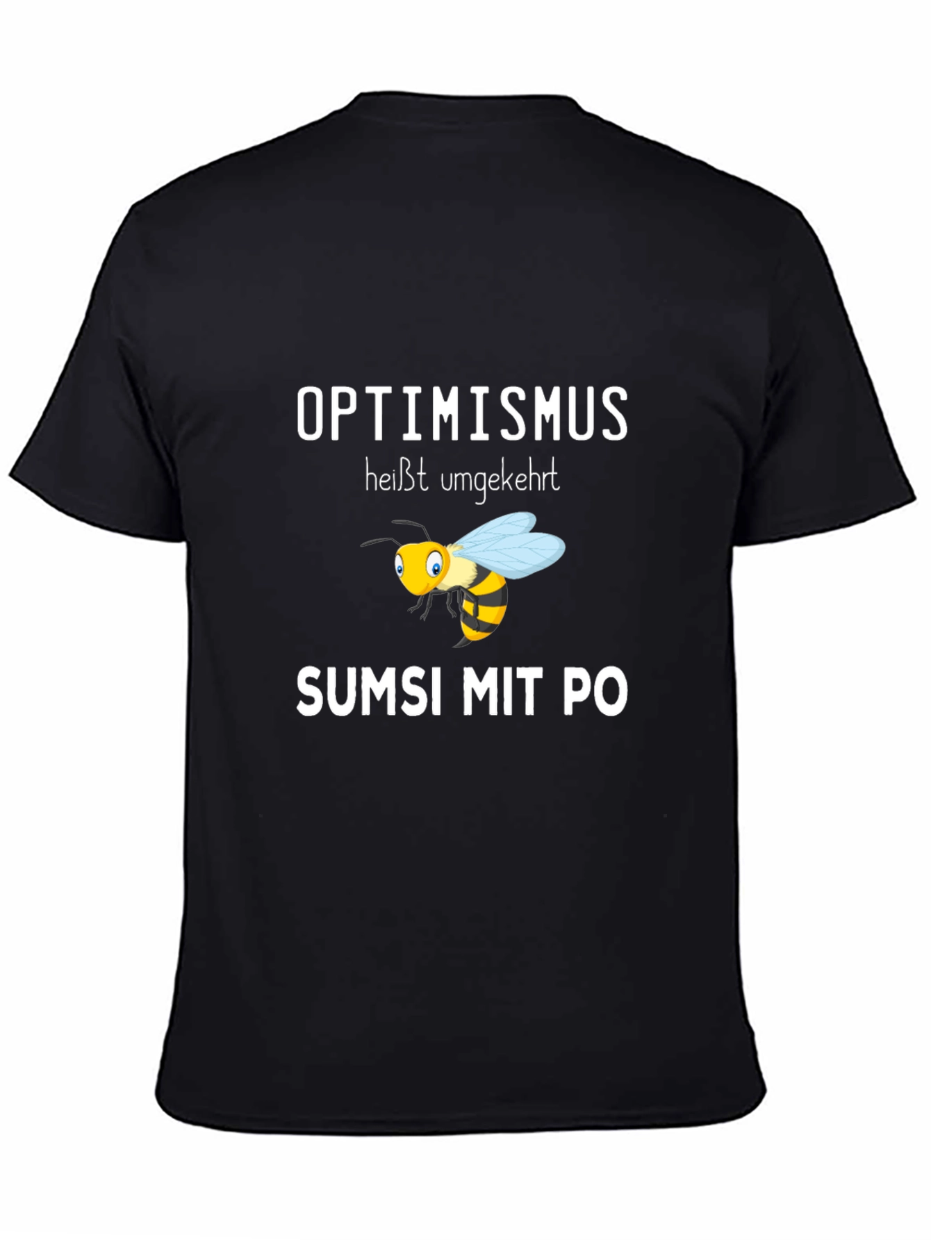 Optimismus Bee Black T-Shirt