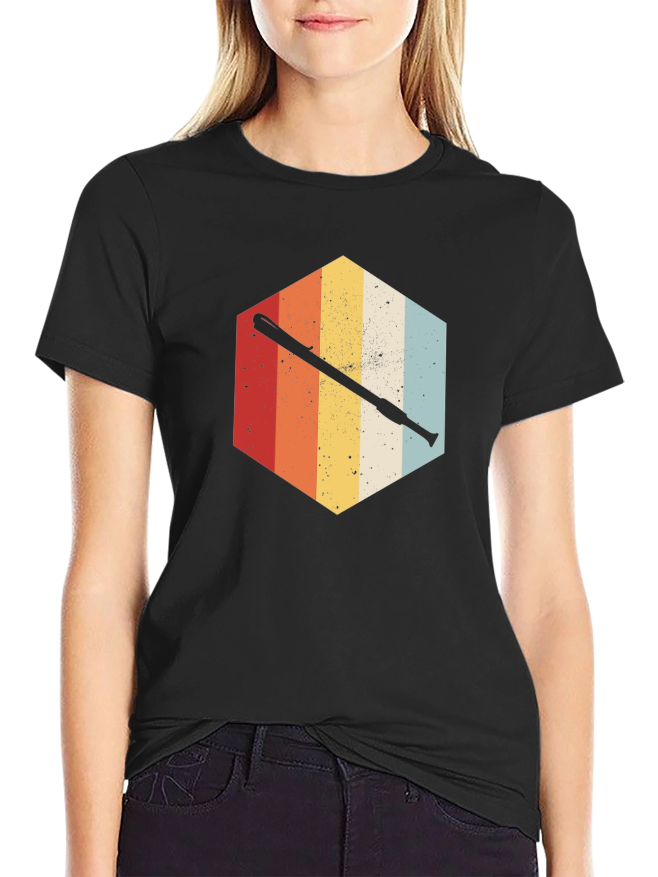 Retro Baseball Bat T-Shirt - Vintage Style Graphic Tee