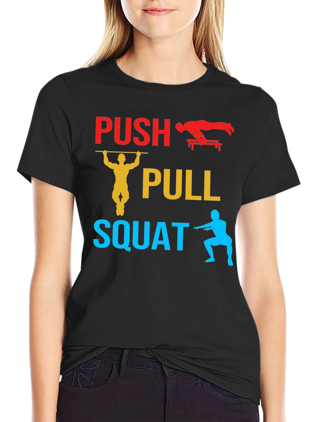 Push Pull Squat Graphic T-Shirt