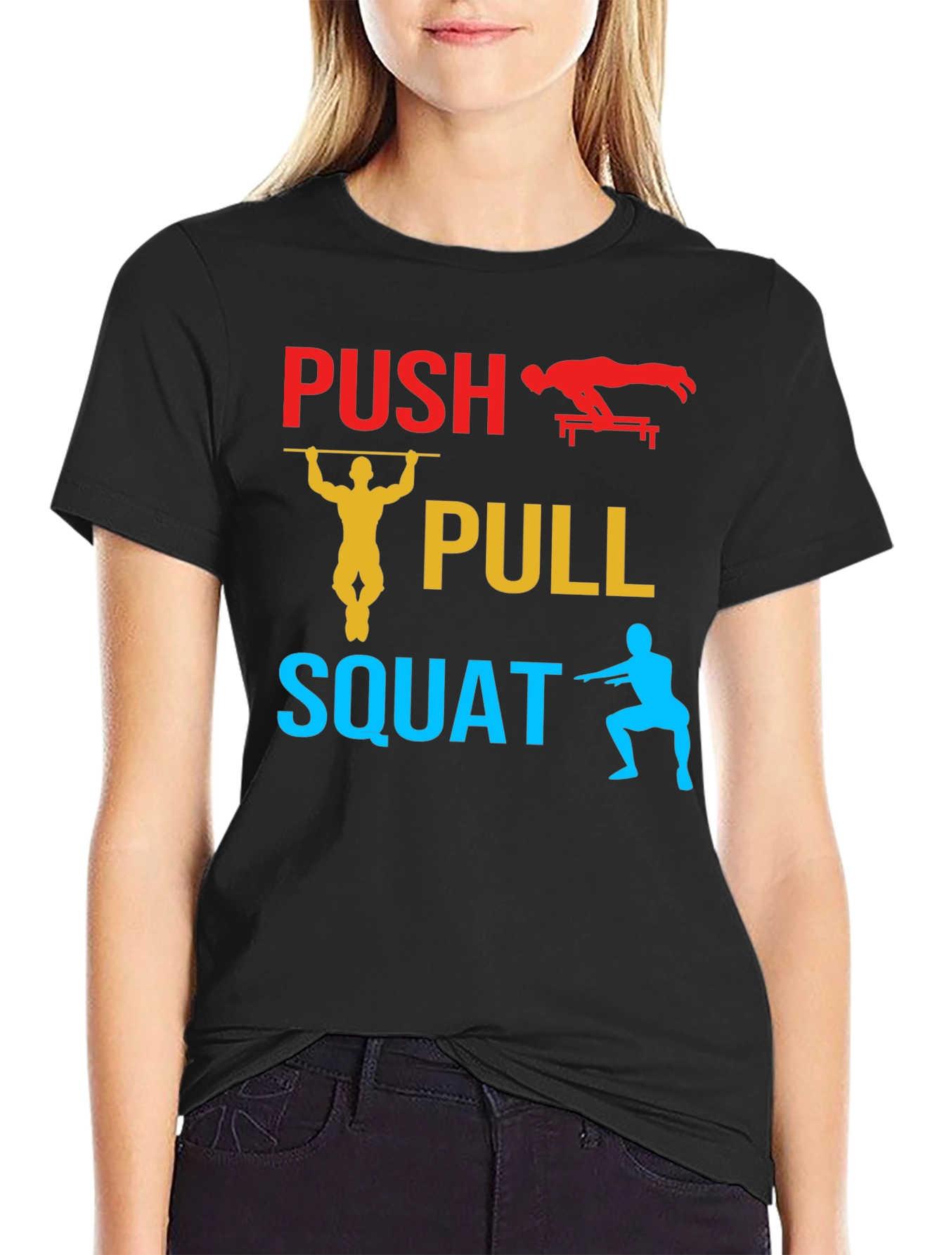 Push Pull Squat Graphic T-Shirt