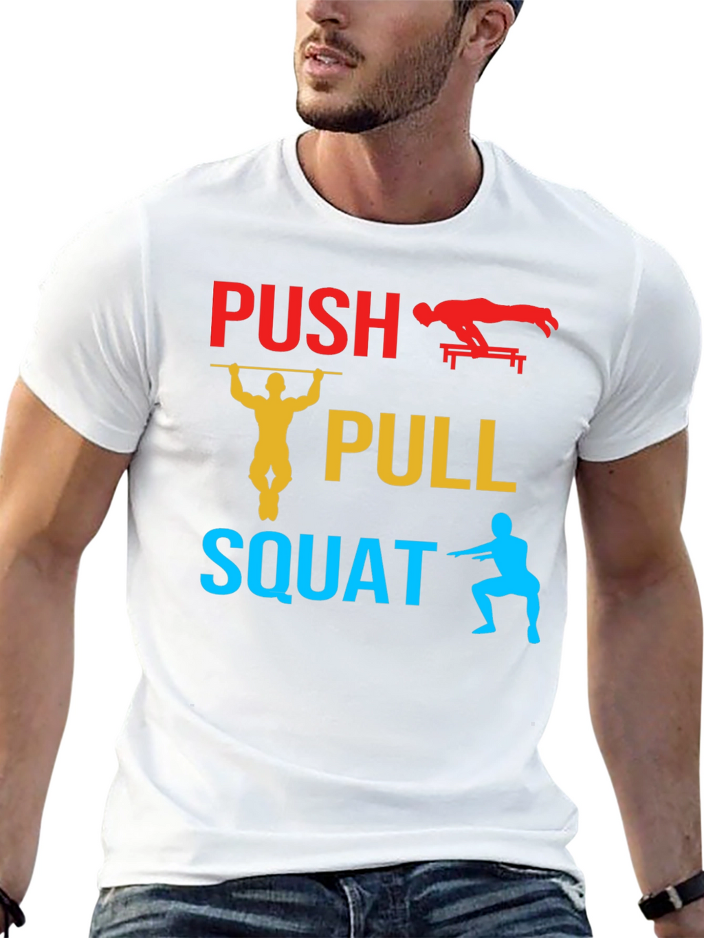 Push Pull Squat Graphic T-Shirt