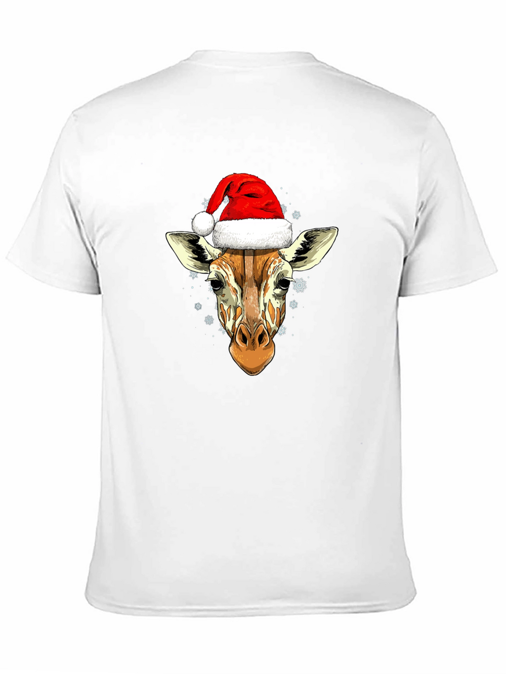 Giraffe Santa Hat Graphic Tee