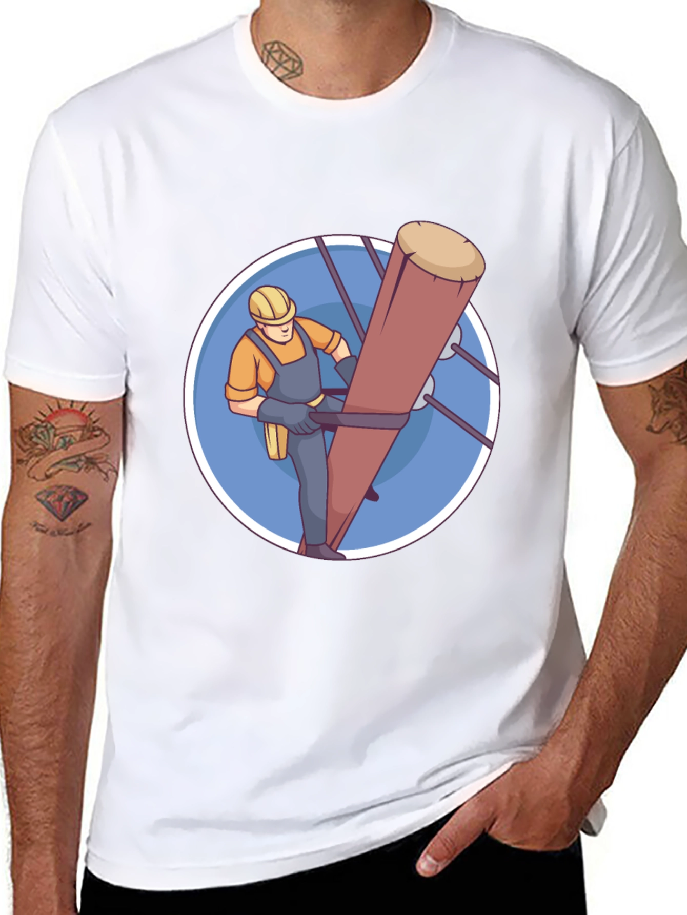 Lineman Graphic T-Shirt - Utility Worker Tee