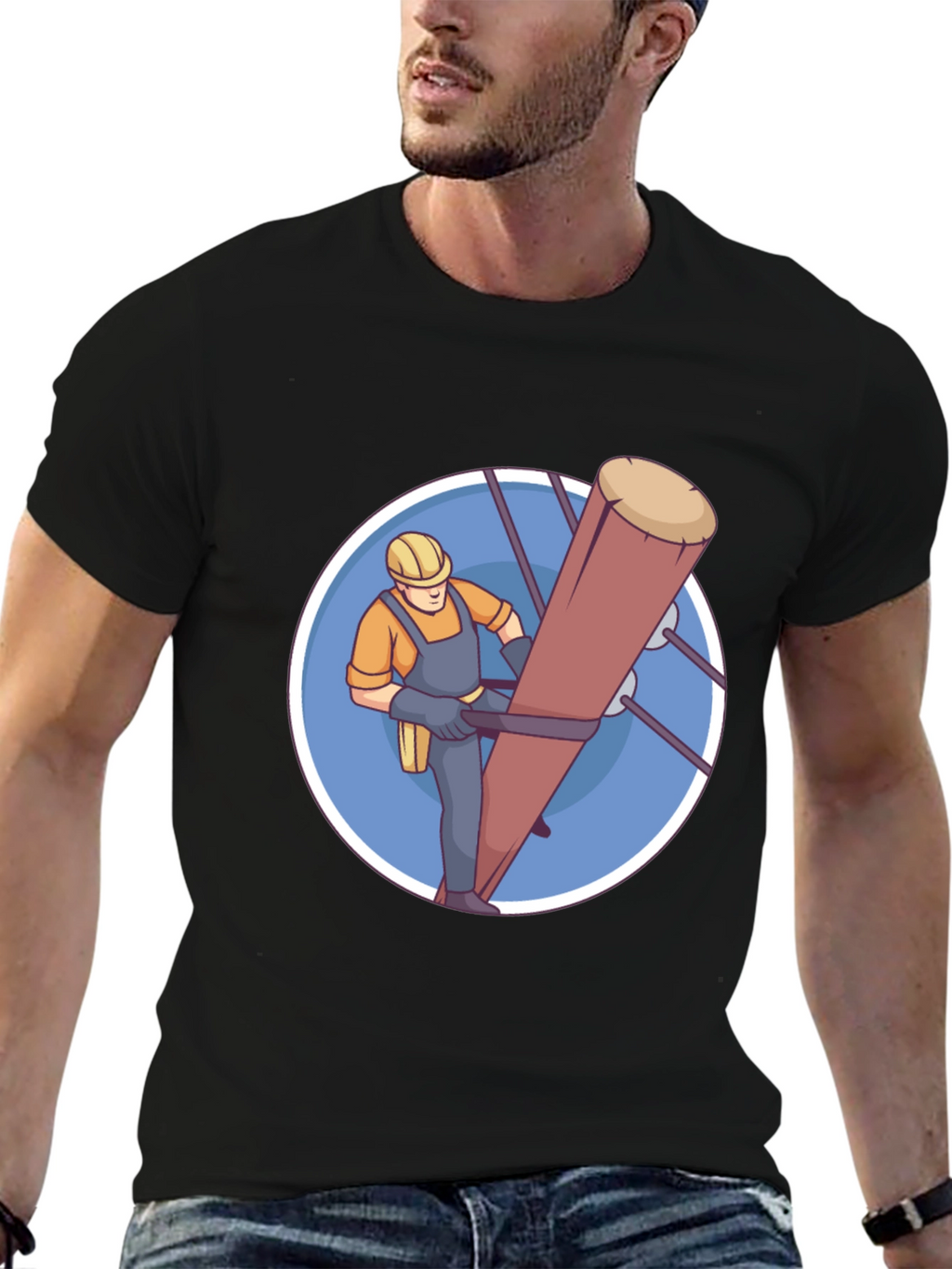 Lineman Graphic T-Shirt - Utility Worker Tee