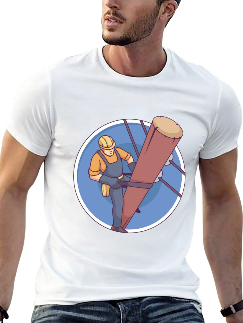 Lineman Graphic T-Shirt - Utility Worker Tee
