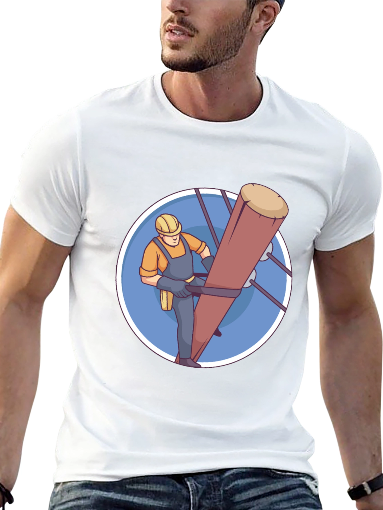 Lineman Graphic T-Shirt - Utility Worker Tee
