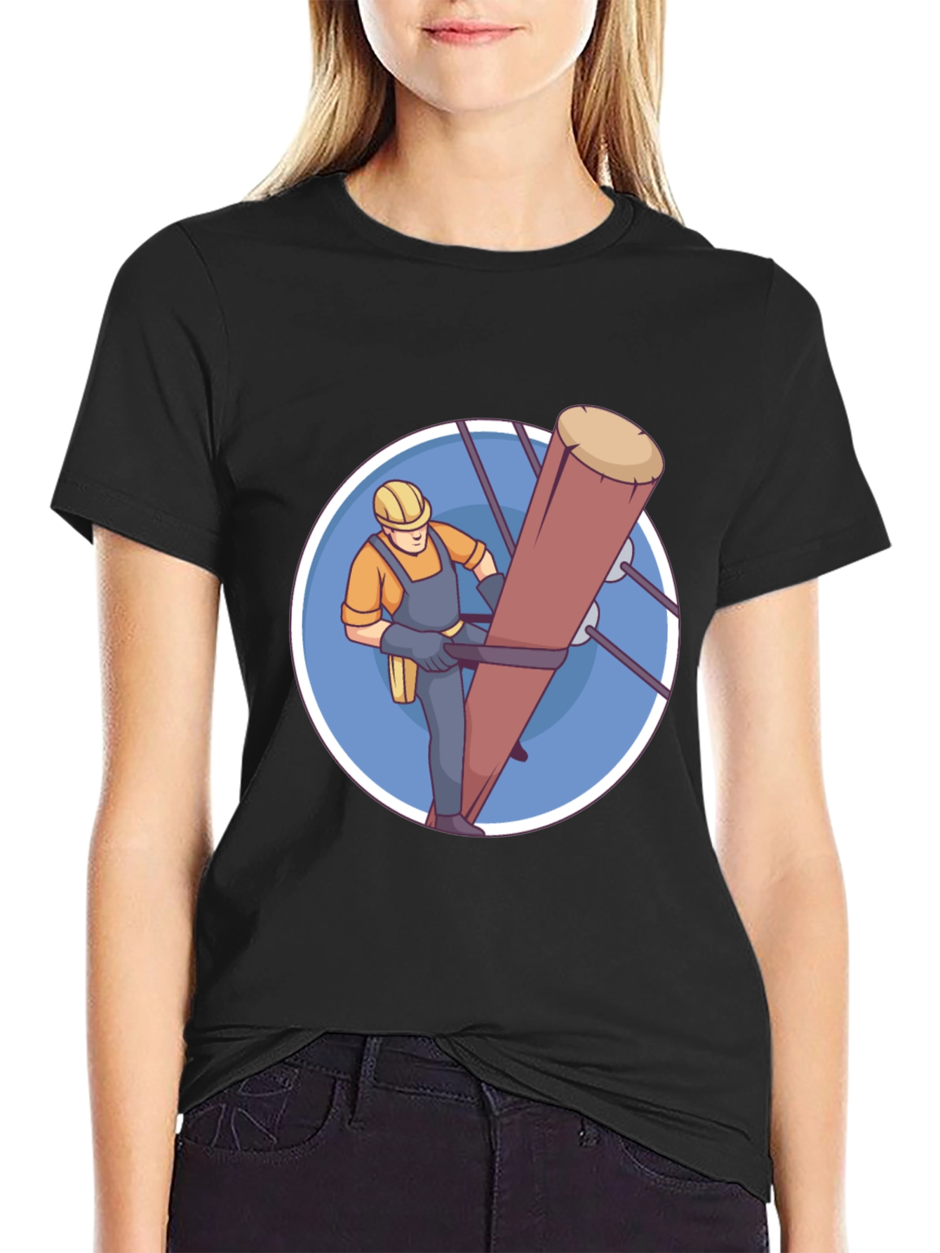 Lineman Graphic T-Shirt - Utility Worker Tee