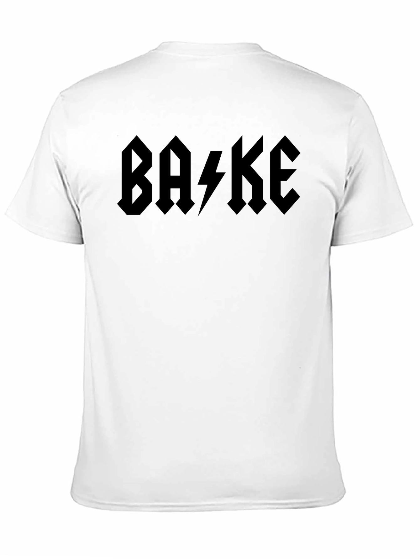 BA⚡KE Black Graphic T-Shirt