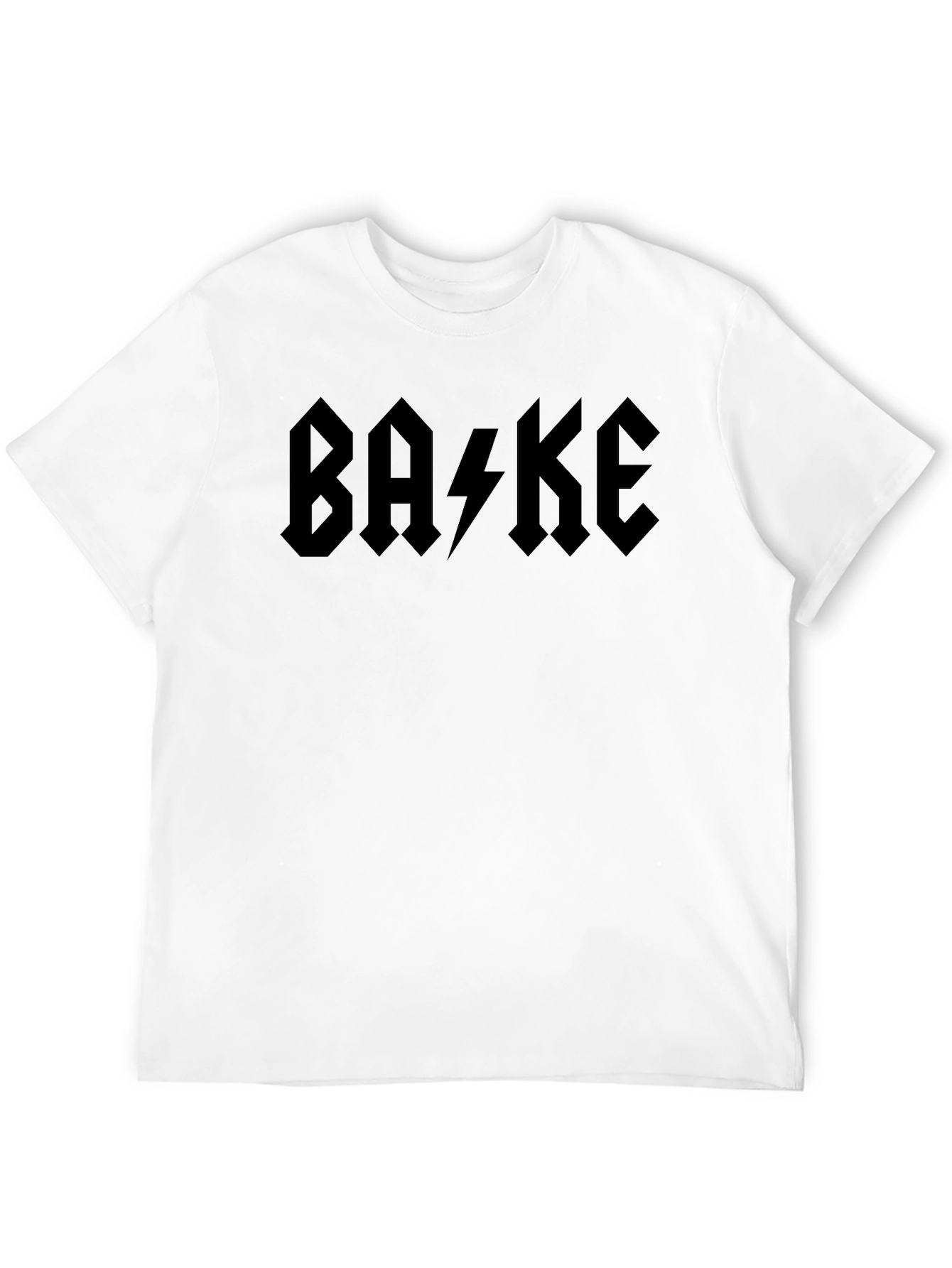 BA⚡KE Black Graphic T-Shirt
