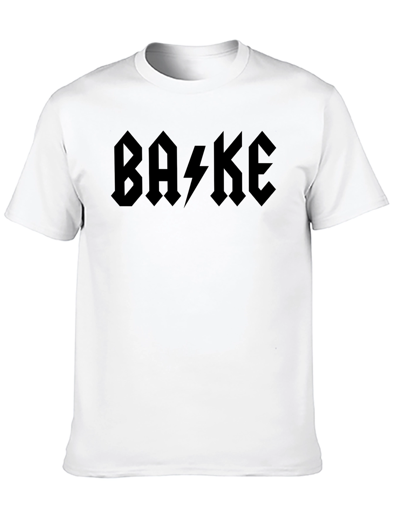 BA⚡KE Black Graphic T-Shirt
