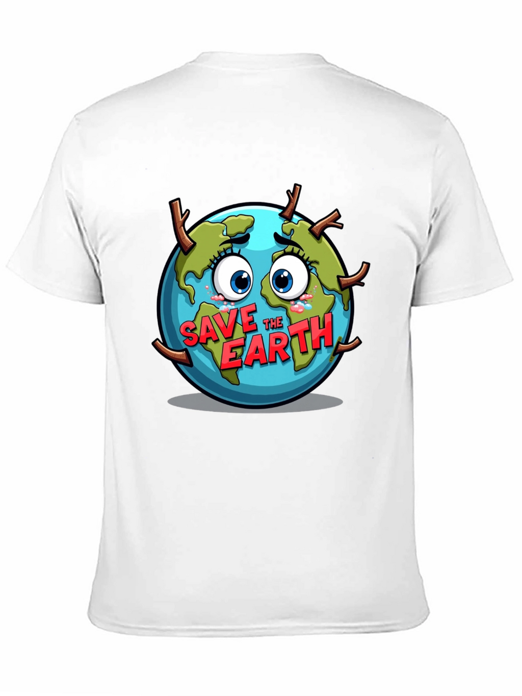Save the Earth T-Shirt - Black Crew Neck