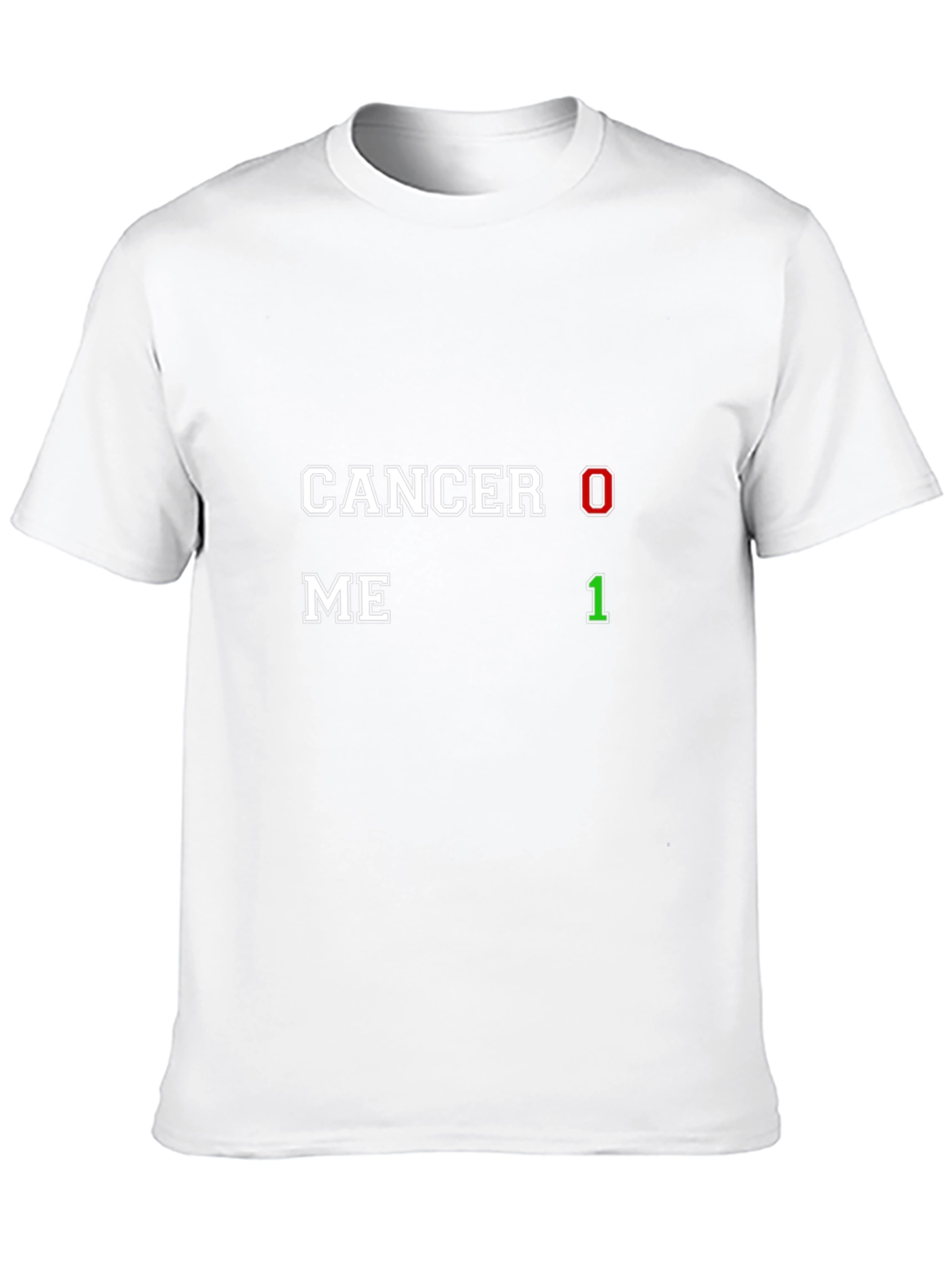 Cancer 0 Me 1 T-Shirt Black