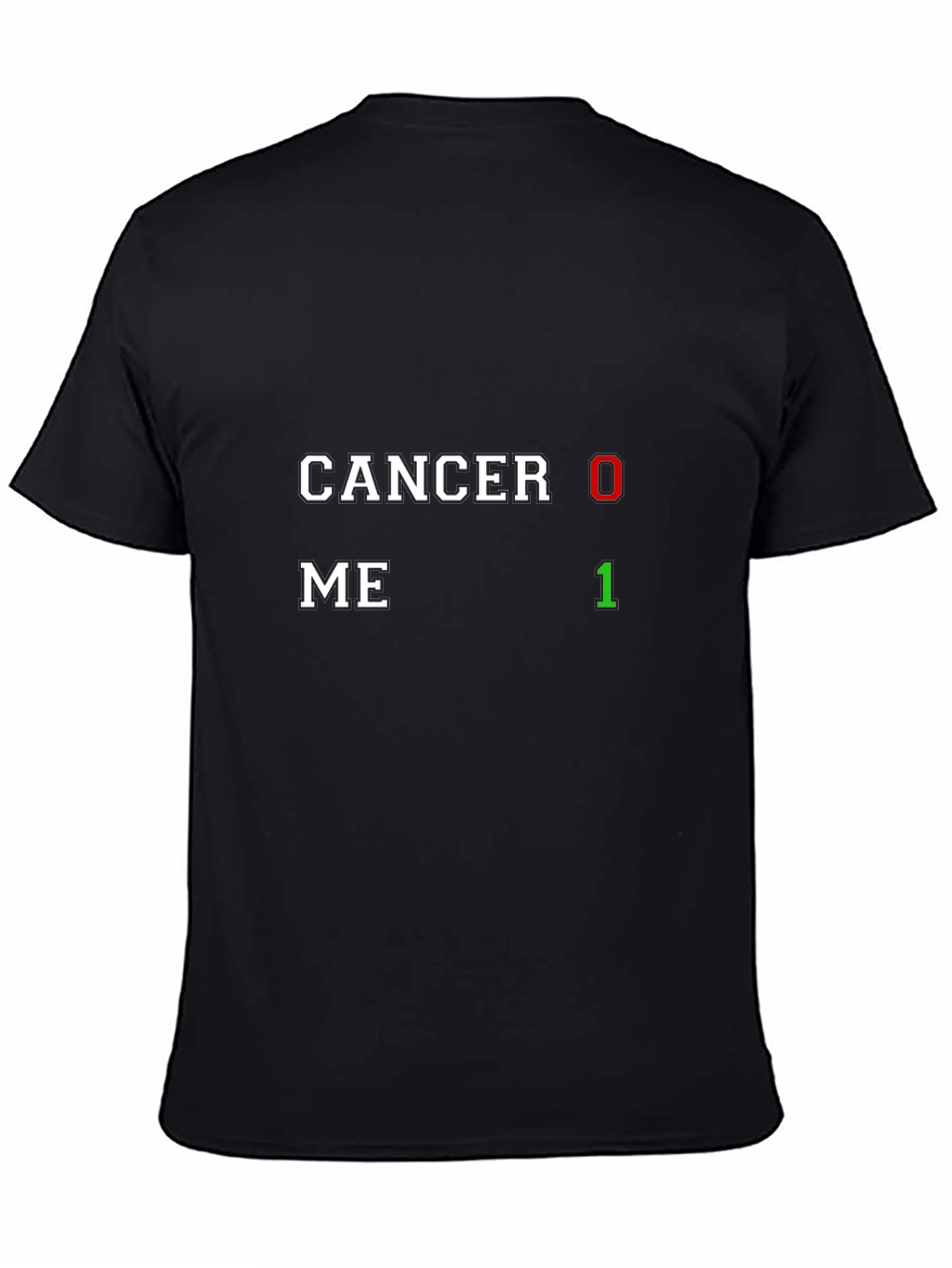 Cancer 0 Me 1 T-Shirt Black