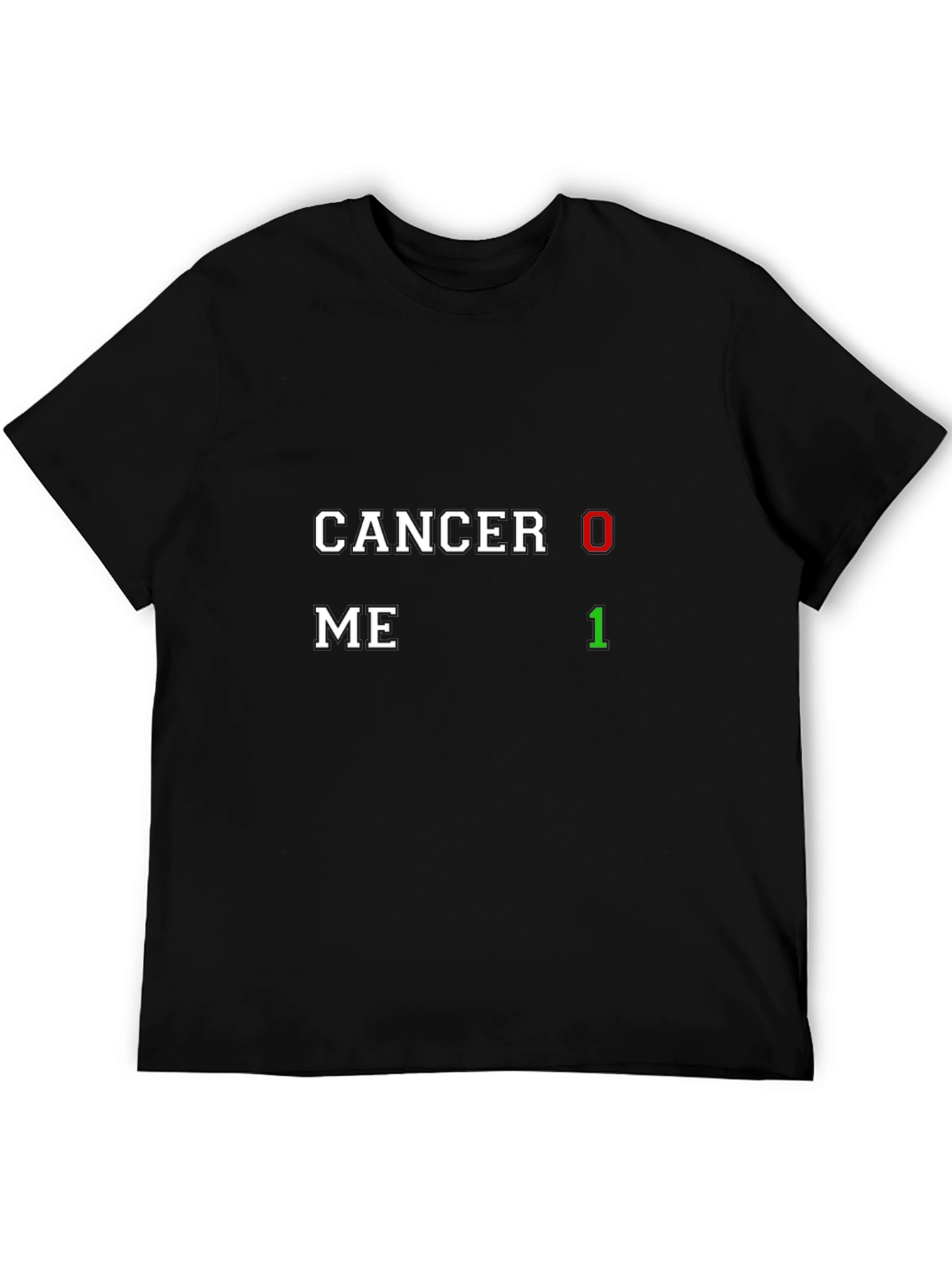Cancer 0 Me 1 T-Shirt Black