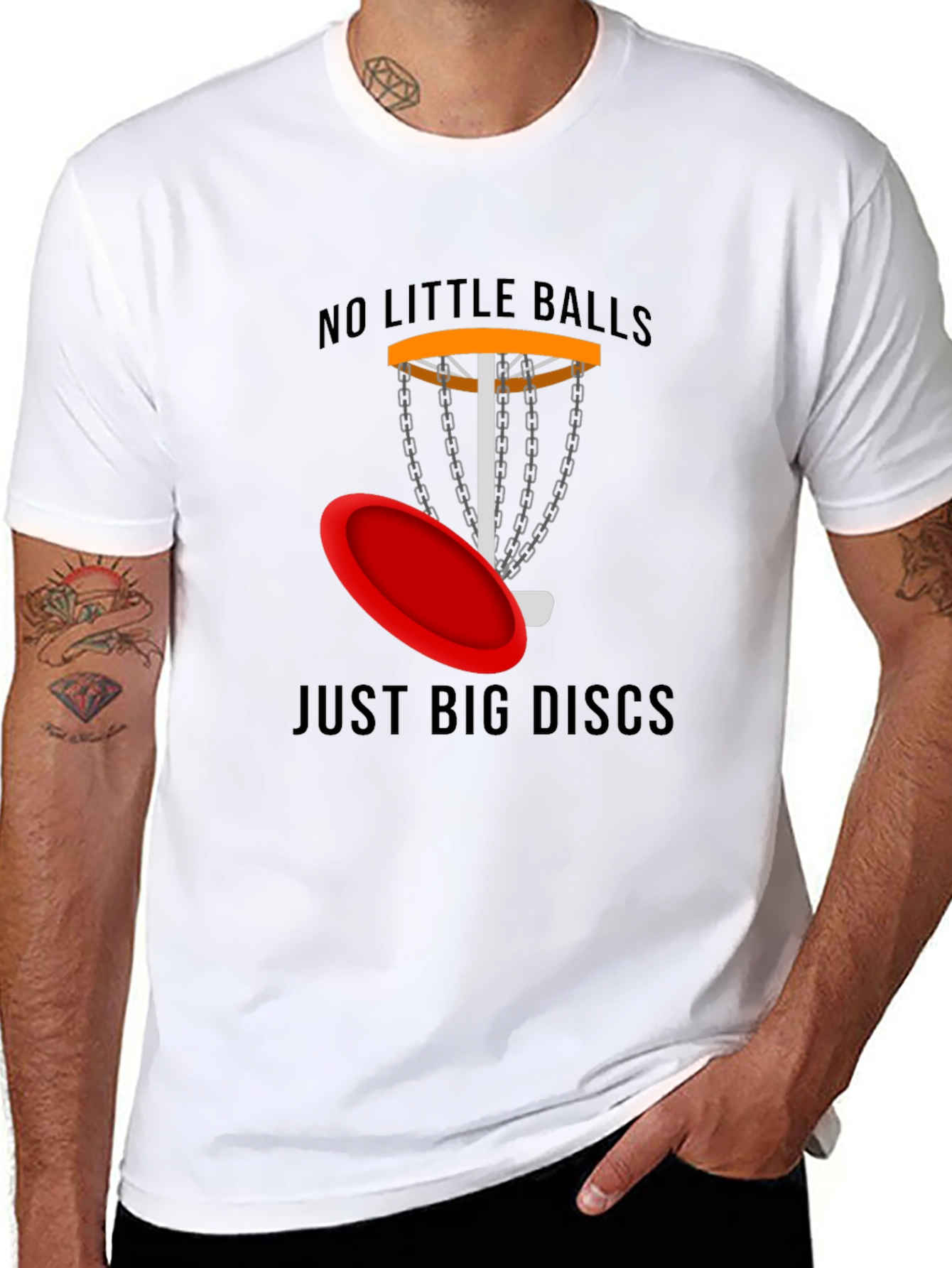 No Little Balls Just Big Discs Tee
