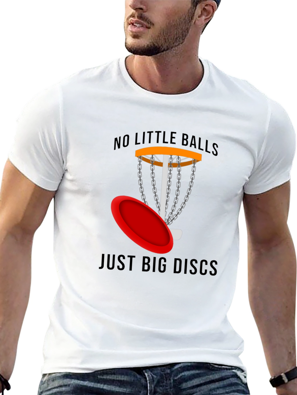 No Little Balls Just Big Discs Tee