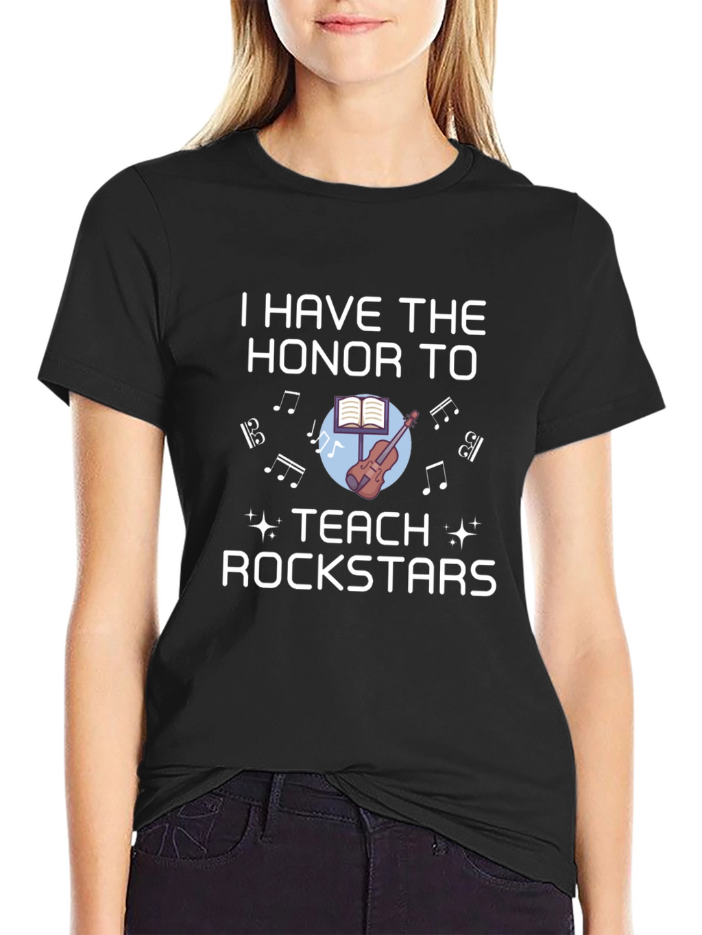 I Teach Rockstars T-Shirt Music Teacher Tee