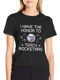 I Teach Rockstars T-Shirt Music Teacher Tee