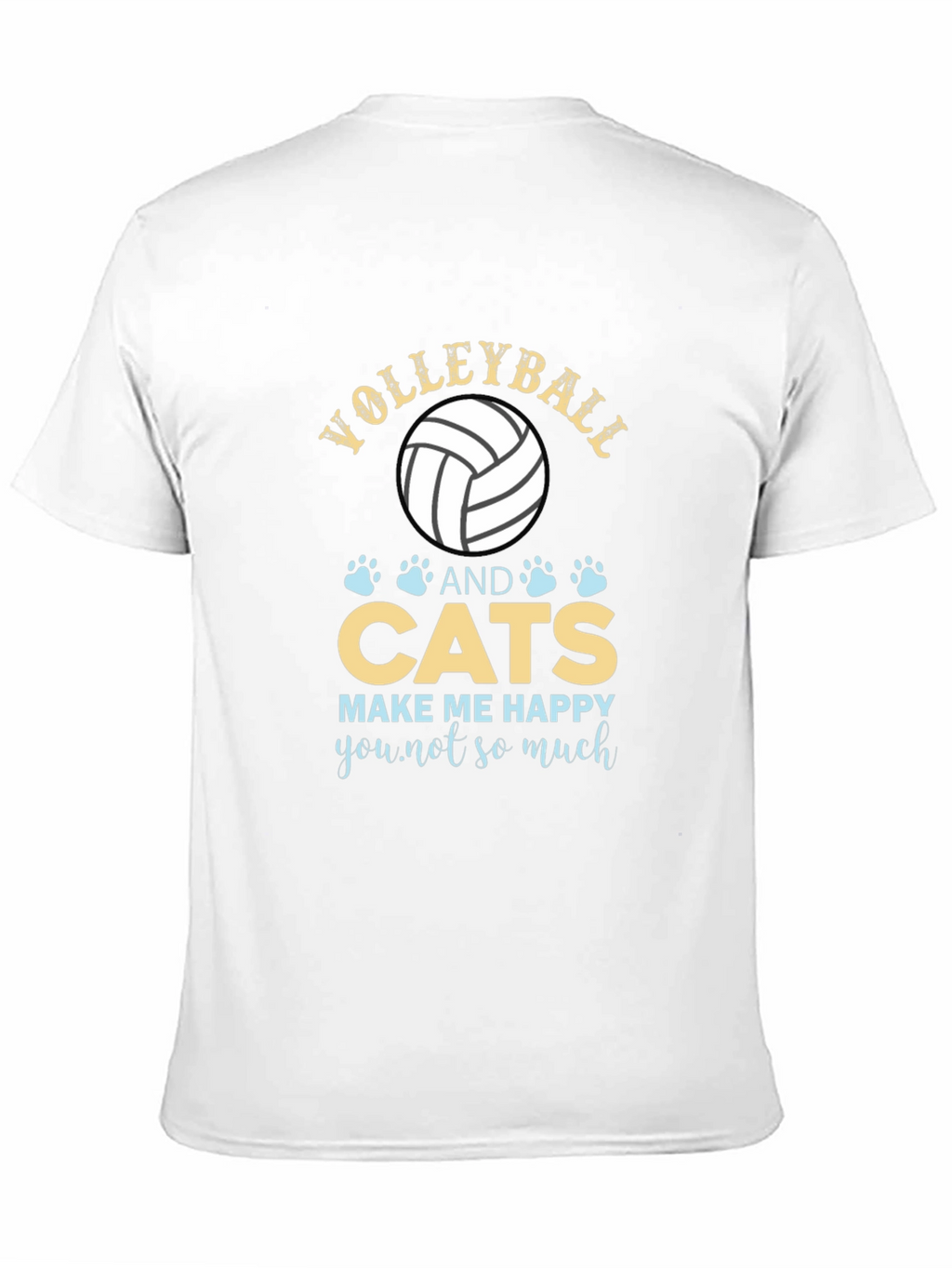 Volleyball and Cats Graphic T-Shirt
