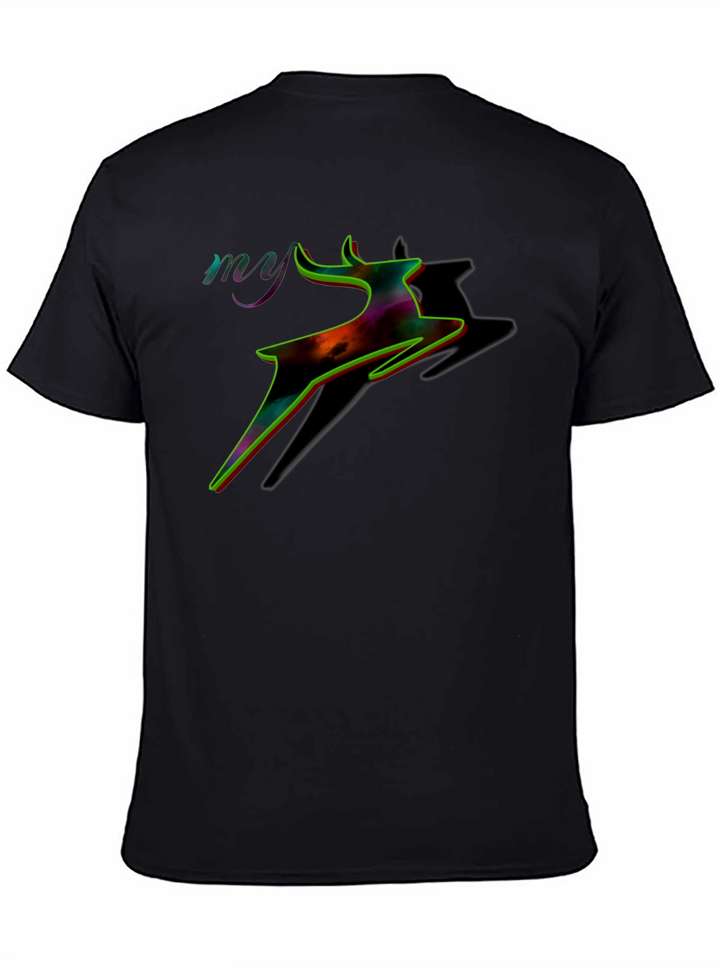 Colorful Deer Graphic T-Shirt