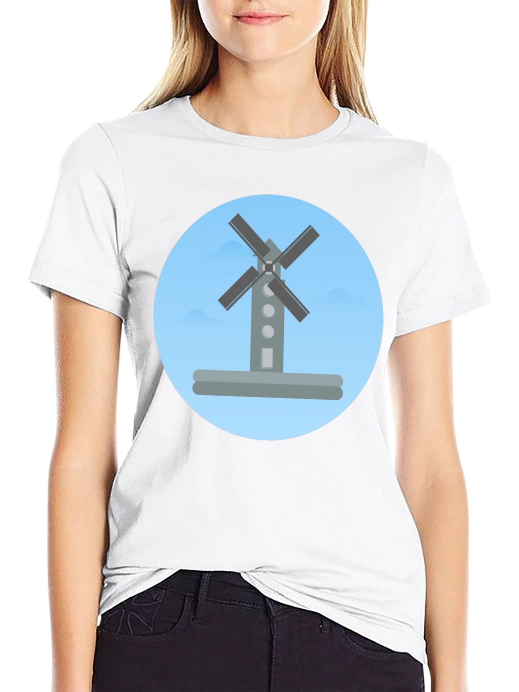 Windmill Graphic Tee -  Modern Stylish Casual