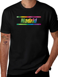 Madrid Rainbow Graphic Print Mens T-Shirt