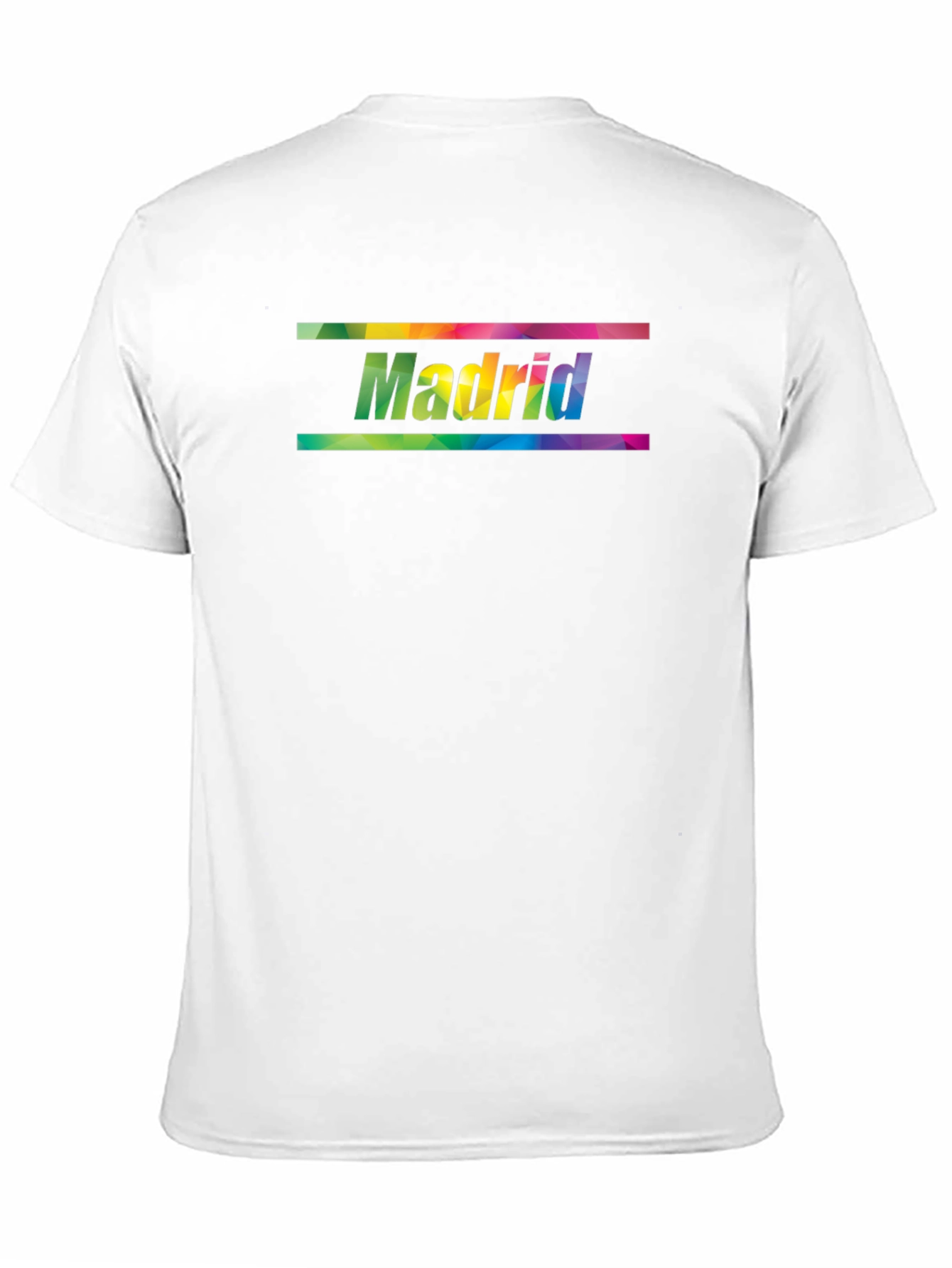 Madrid Rainbow Graphic Print Mens T-Shirt