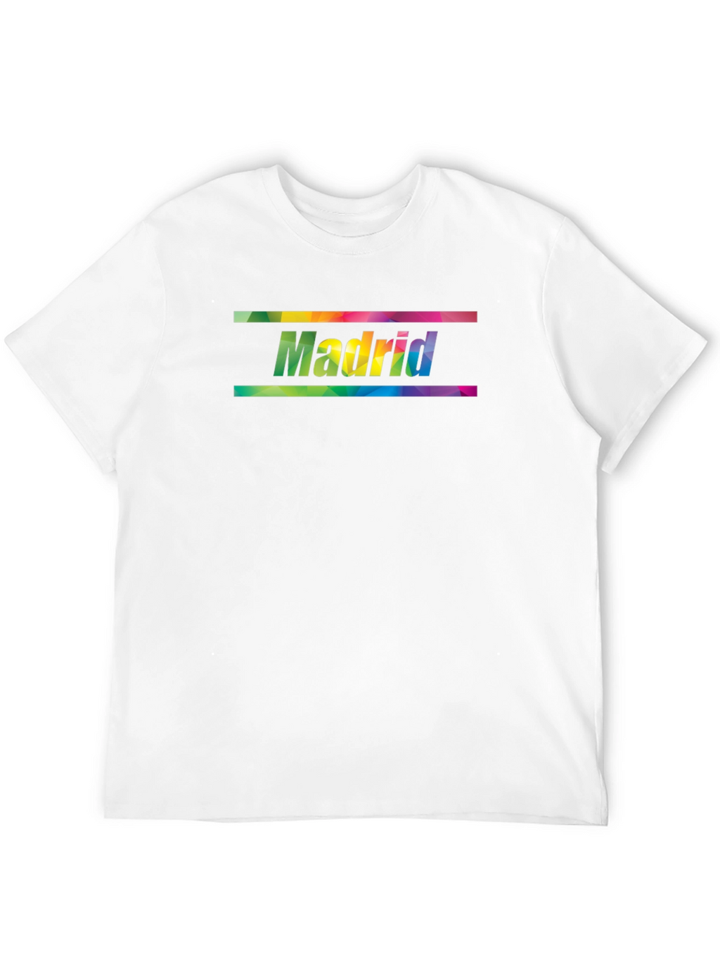 Madrid Rainbow Graphic Print Mens T-Shirt