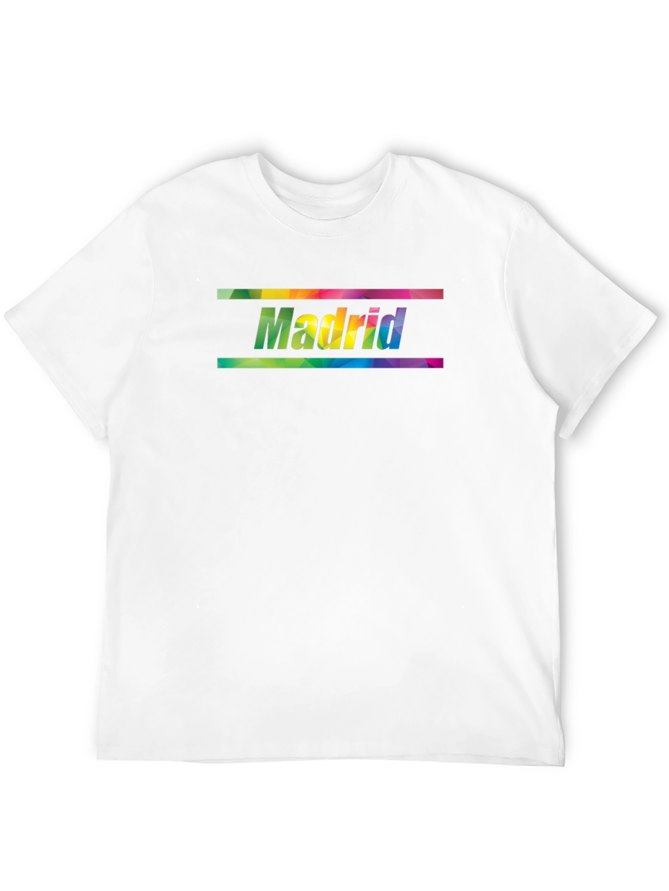 Madrid Rainbow Graphic Print Mens T-Shirt