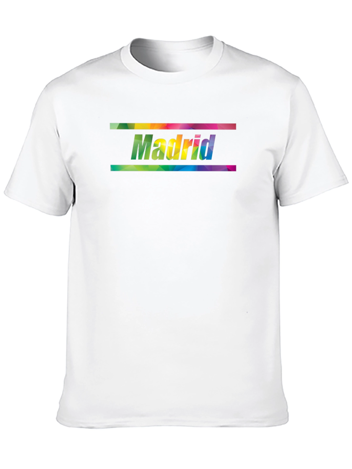 Madrid Rainbow Graphic Print Mens T-Shirt