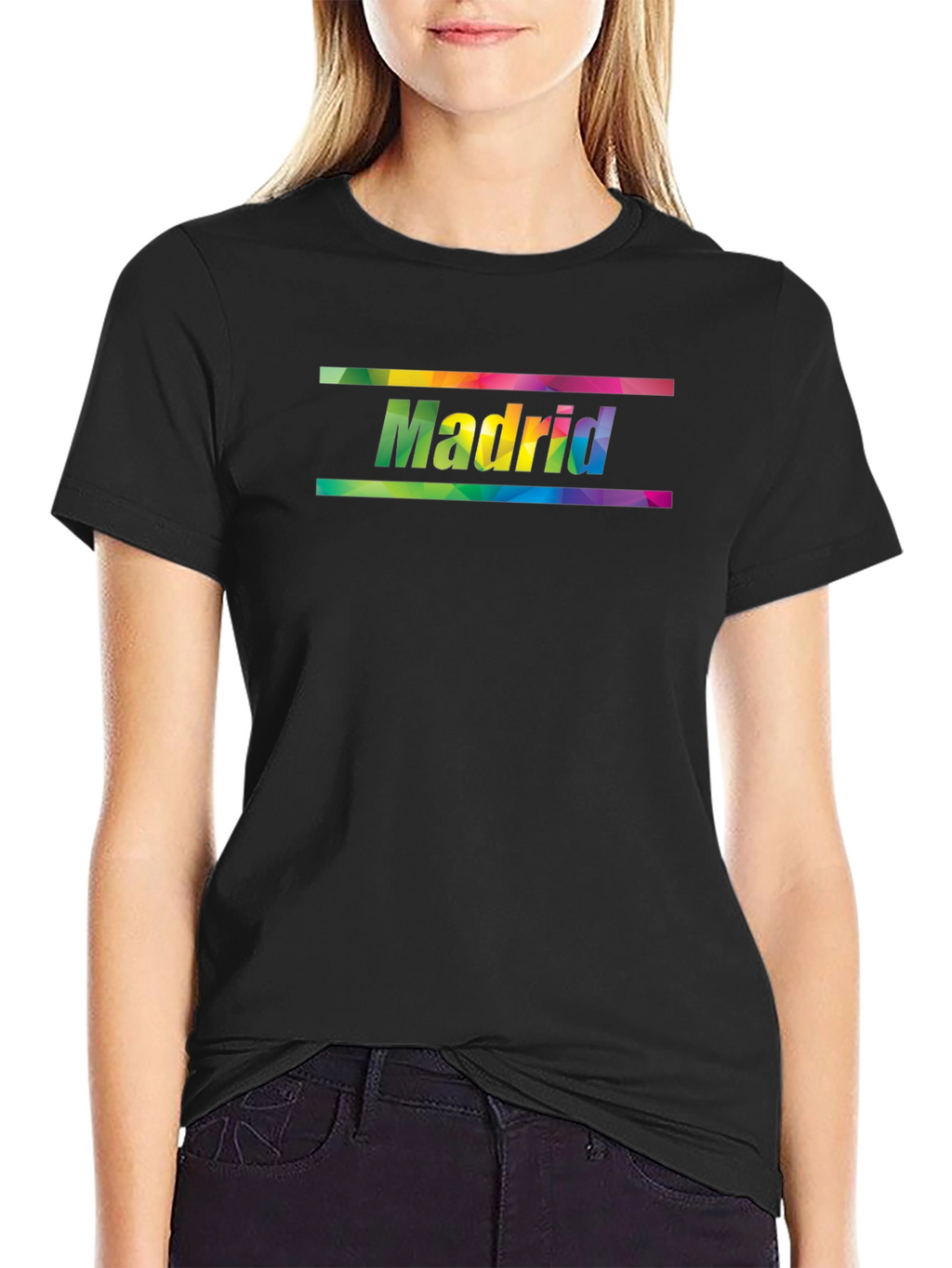 Madrid Rainbow Graphic Print Mens T-Shirt