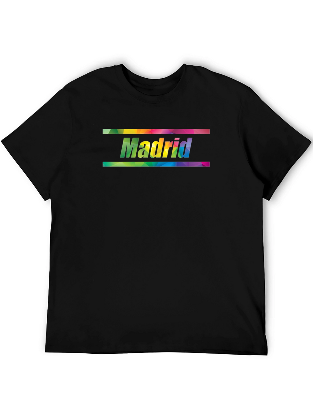 Madrid Rainbow Graphic Print Mens T-Shirt