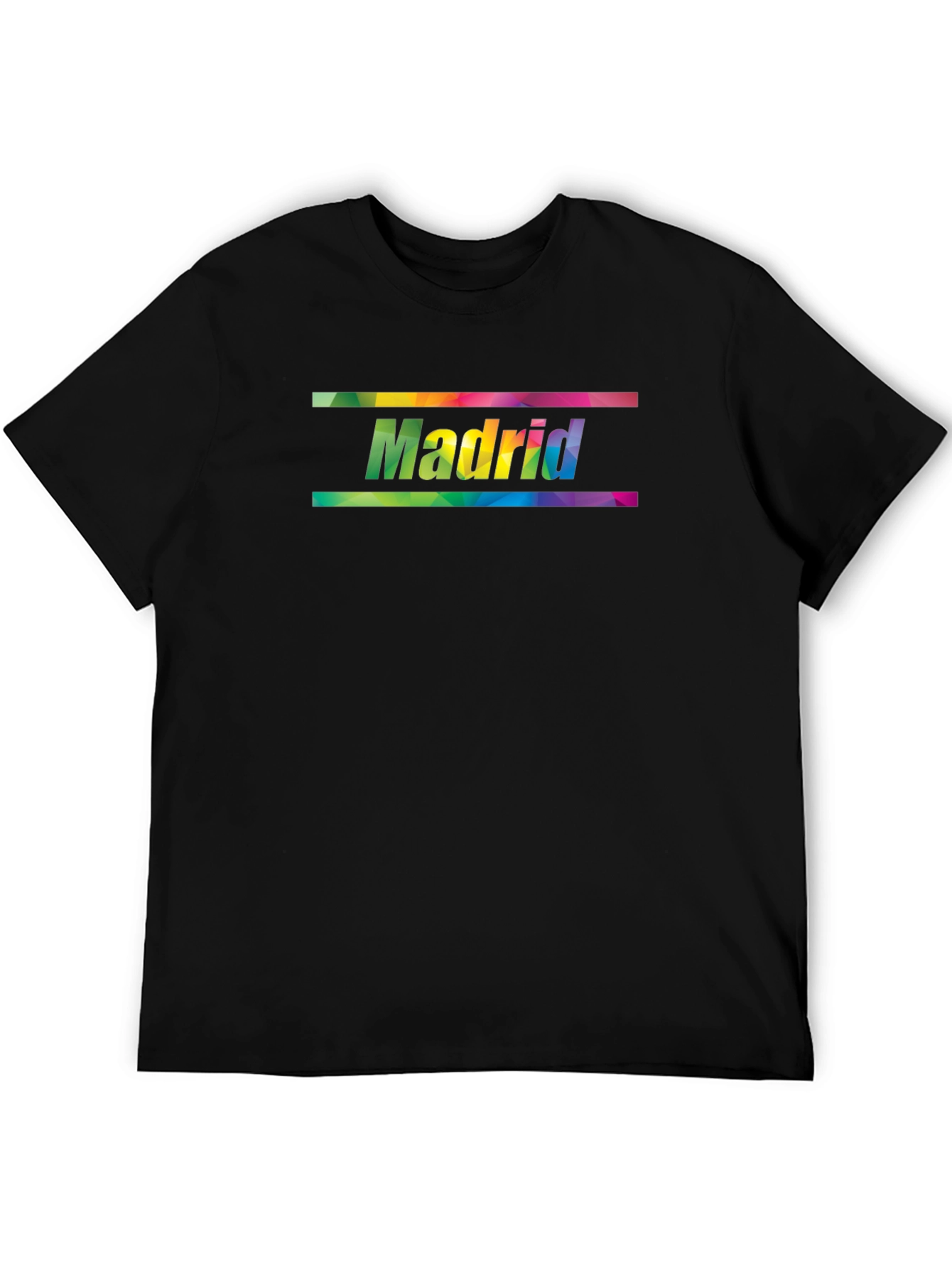 Madrid Rainbow Graphic Print Mens T-Shirt