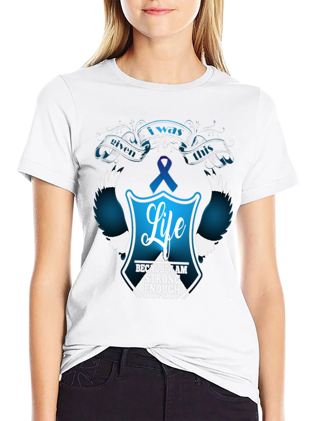 I Was Given This Life T-Shirt - Teal Ribbon